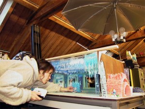 Working on the wax model